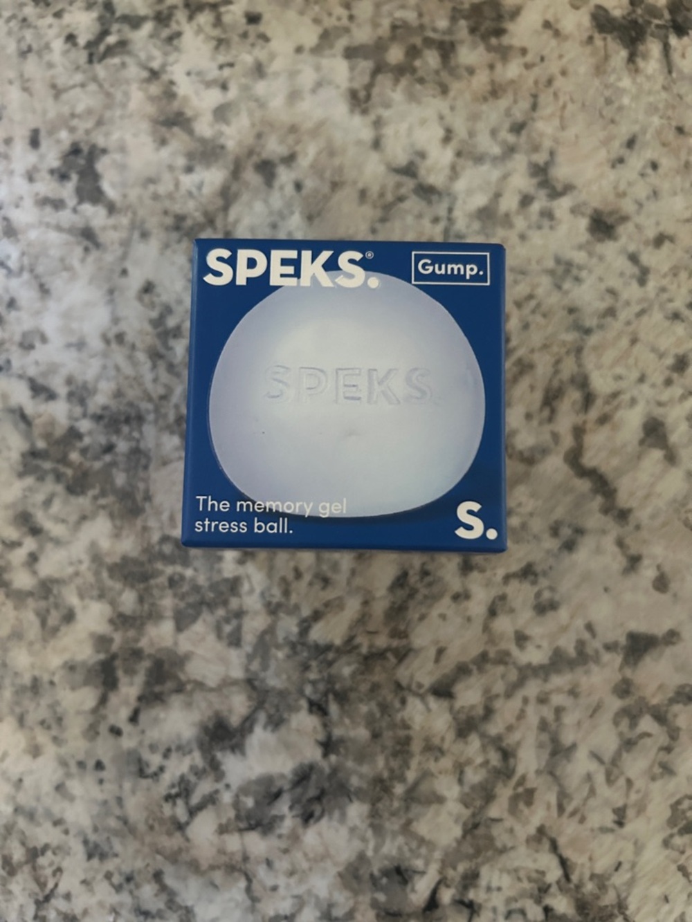 Speks Gump Memory Gel Stress Ball Dew Blue Squishy Fidget Toy